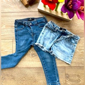 7 for all Mankind Jeans and Shorts 24 monts/2T used- good condition